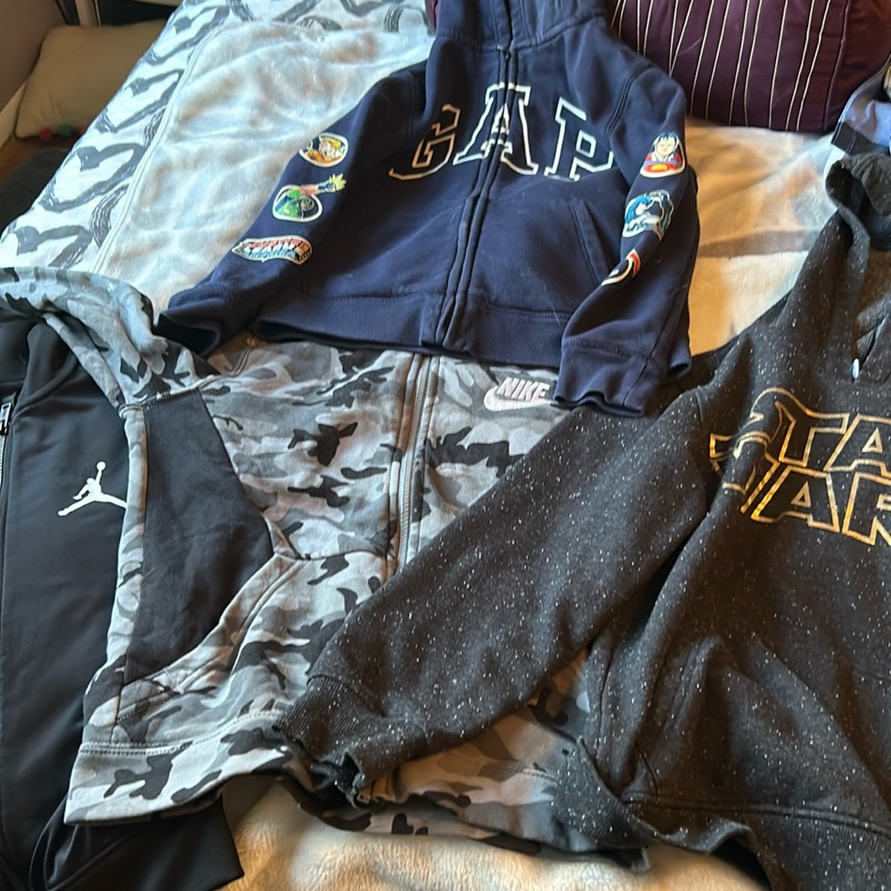 4 boys size Medium hoodies